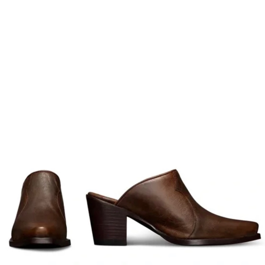 Mint Tecovas The Brooke Leather Mules Women’s Sz 11 Worn 1x